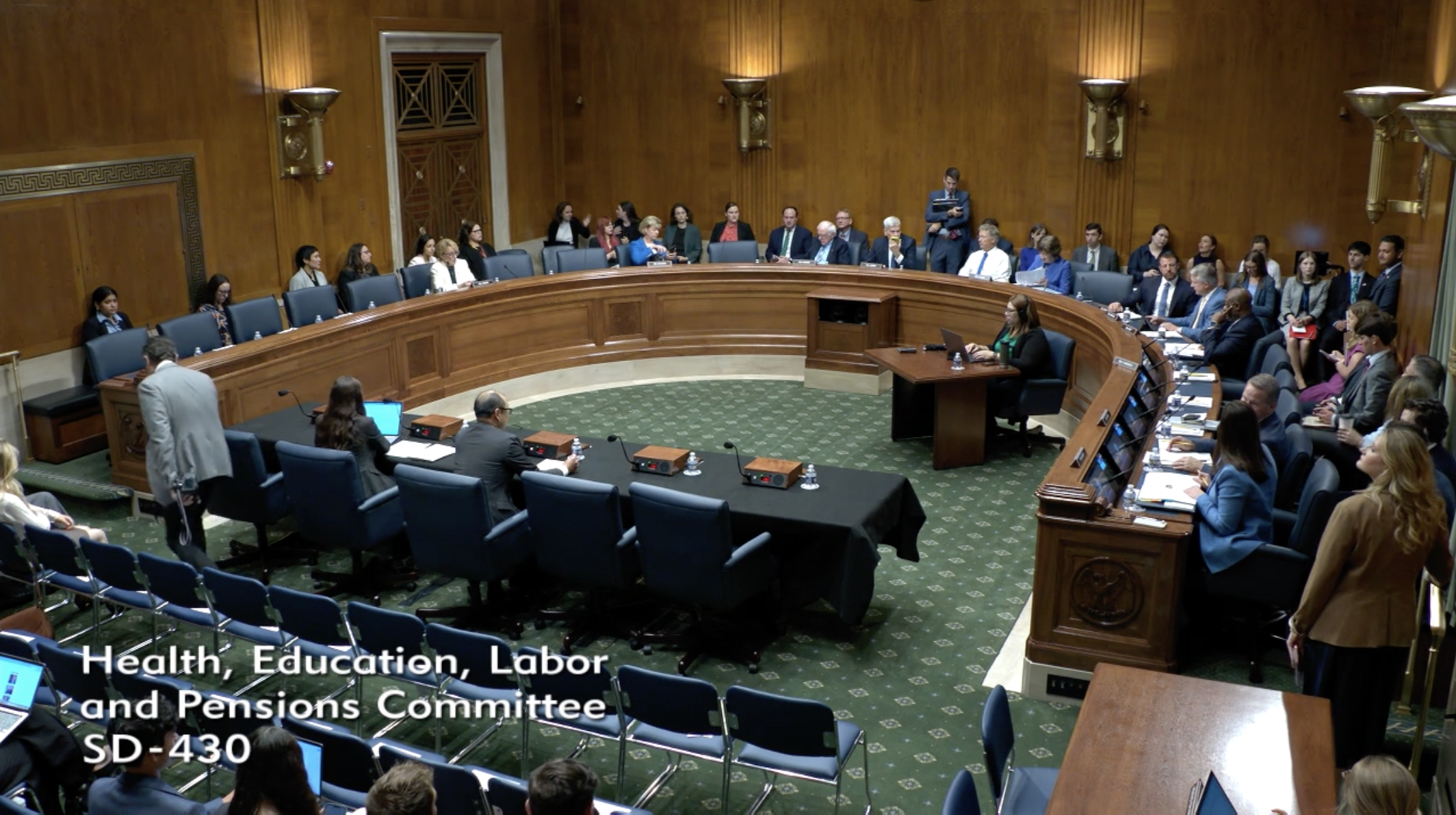 Senate Health, Education, Labor and Pensions Committee hearing room